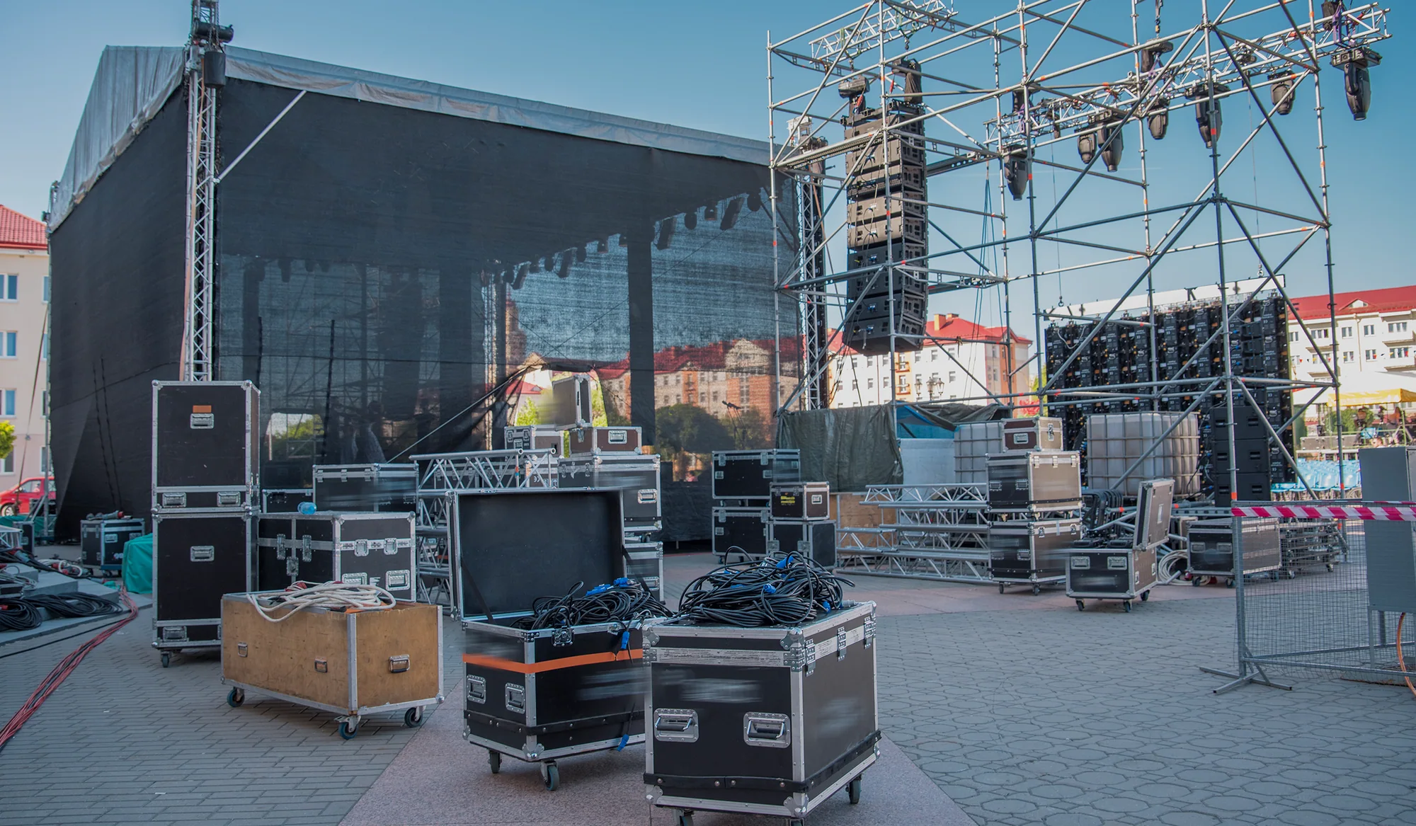 A live experience being prepared for its audience